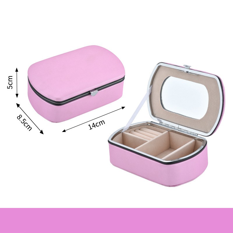 [NowShip - Giao Liền] Hộp Bảo Quản Trang Sức, Son... (Có Gương Soi)** - Đựng Bông Tai, Dây Chuyền, Vòng Lắc Tay, Chân
