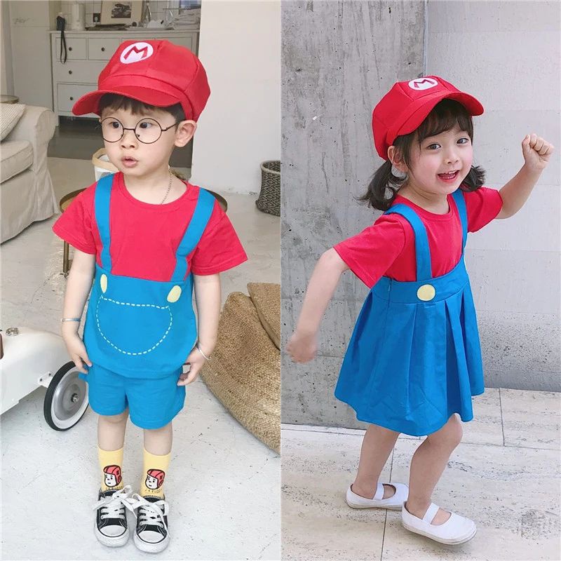 Bộ Áo Liền Quần Hóa Trang Nhân Vật Bros Trong Game Super Brother Bros