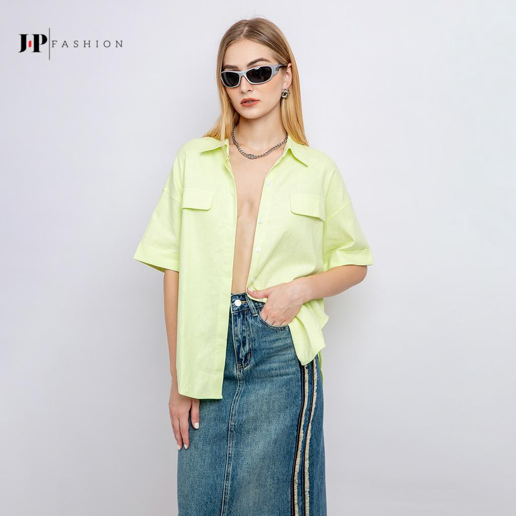 Sơ Mi Form Rộng Nữ J-P Fashion ngắn tay 10608469 CT6