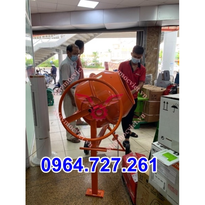 Máy trộn hồ, trộn bê tông mini MT120, ảnh thật shop tự chụp