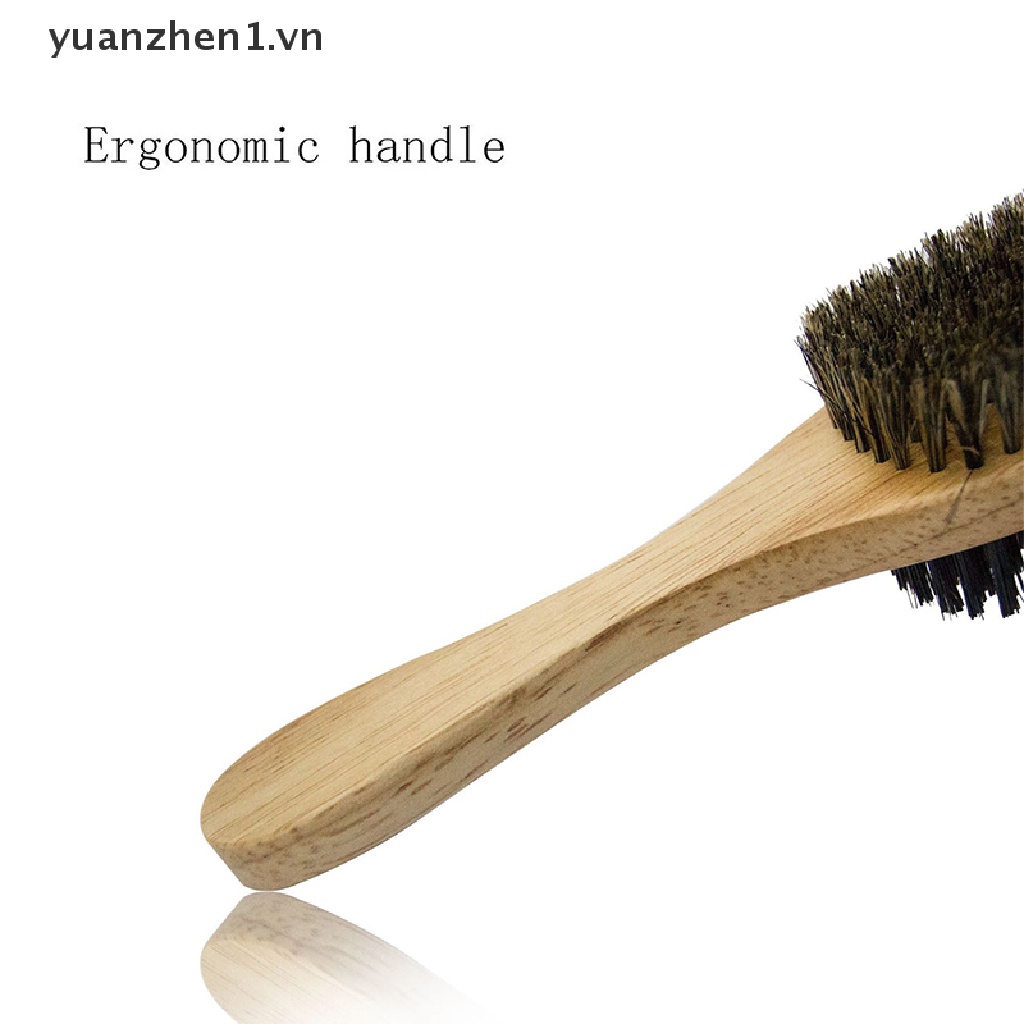 [Hàng mới về] Lược chải râu cán gỗ dụng cụ hỗ trợ cạo râu cho nam VN