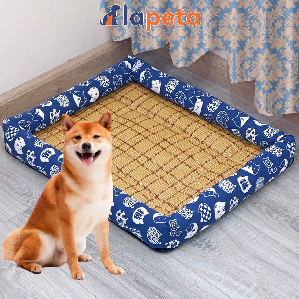 Đệm cho chó mèo ổ nệm hè hình chữ nhật cỡ L 61x51cm Lapeta