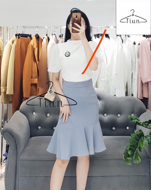 ⚡BỌC VIỀN⚡️ Chân váy đuôi cá đen, xanh ghi loại đẹp | BigBuy360 - bigbuy360.vn