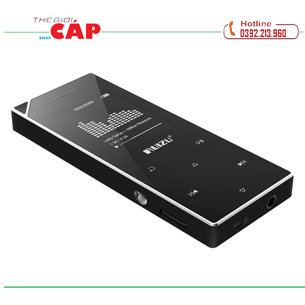 [Mã 254ELSALE giảm 7% đơn 300K] Máy Nghe Nhạc MP3 Bluetooth Ruizu D05 Bộ Nhớ Trong 8GB