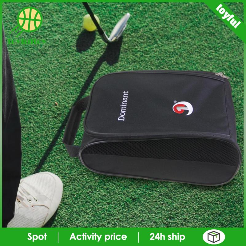 Túi Thông Gió Đựng Giày Đánh Golf Có Khóa Kéo Màu Đen