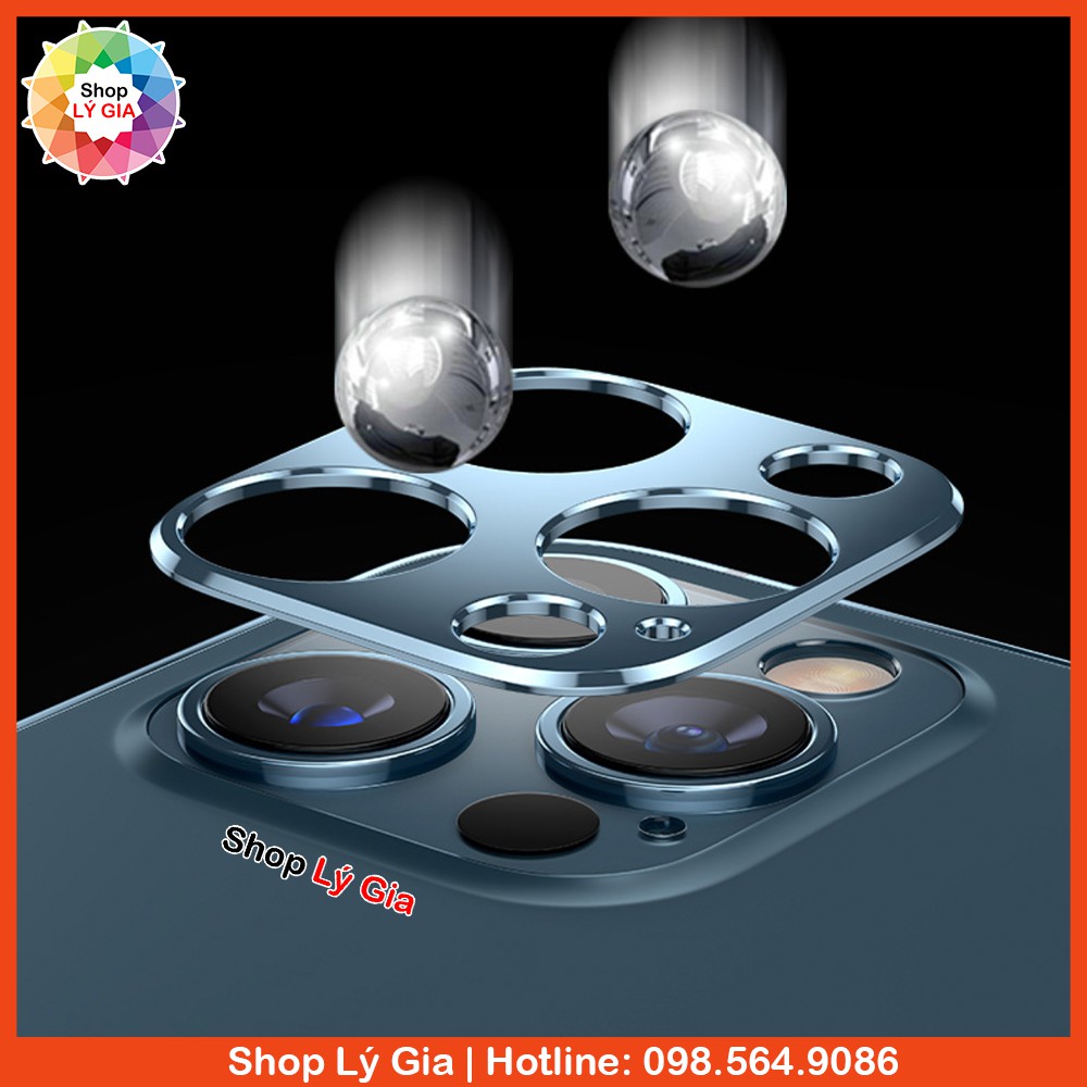 Khung viền kim loại bảo vệ camera cho iPhone 14 Pro Max/14 Plus/13 Pro Max/13 Mini/12/12 Pro Max/11/11 Pro Max