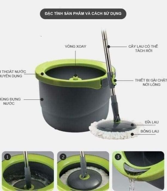 Bộ Chổi lau nhà Lock & Lock