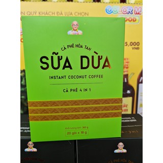 Hộp cà phê sữa dừa Color Man( hộp 20 gói)