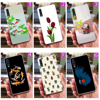 Ốp Lưng Samsung A70 (Dẻo) - Cá Ao Sen