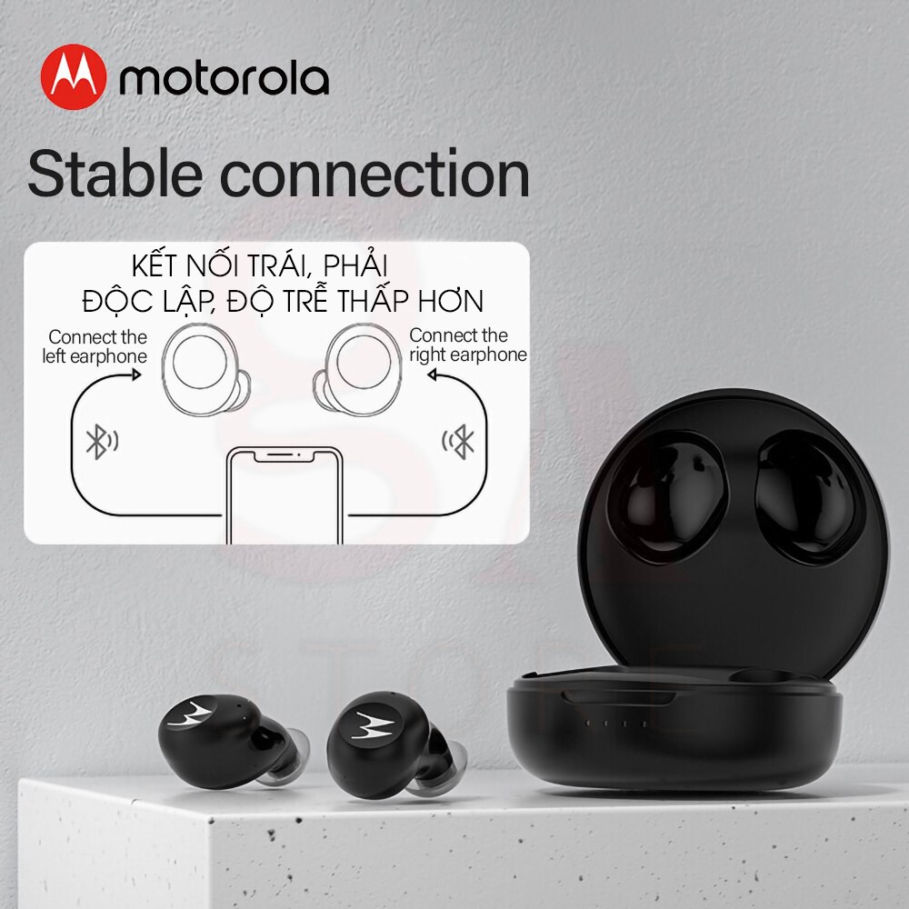 Tai nghe không dây - bluetooth - 5.0, true wireless Motorola-Ververbuds-250 giá rẻ [Nobox]