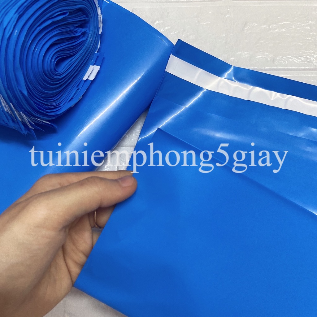 [1Kg–Xanh Dương-Đủ size] Túi gói hàng niêm phong tự dính - túi đóng hàng chuyển phát nhanh có sẵn keo dính – 5 GIÂY
