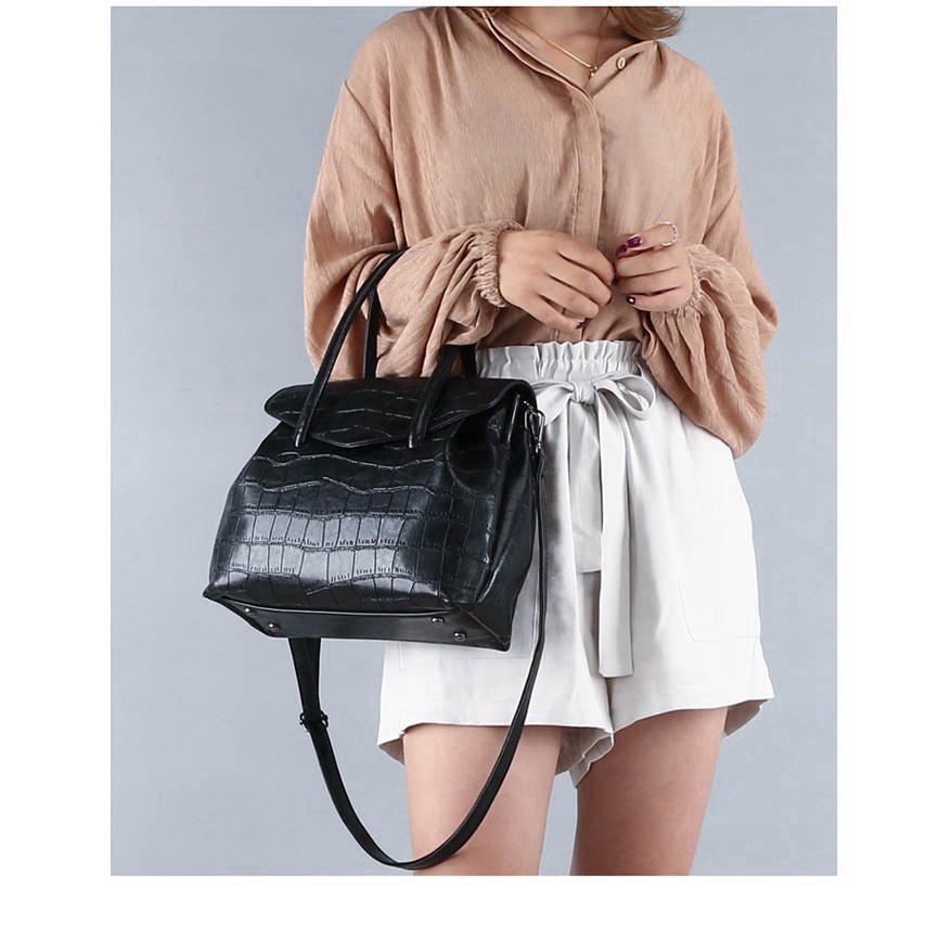 Túi xách công sở họa tiết da cá sấu thời trang Âu Mỹ 2021 TX17 túi xách đeo vai - Chip Xinh