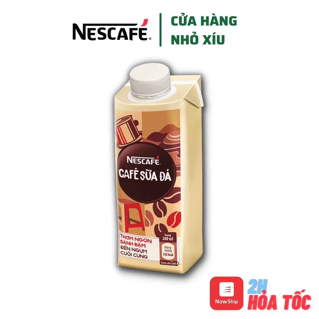 Cà Phê Sữa Đá uống liền NESCAFE hộp 200ml