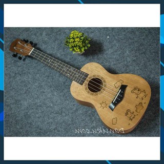 Đàn Ukulele Concert Night 23inch Gỗ Mahogany Elves Họa Tiết Cute