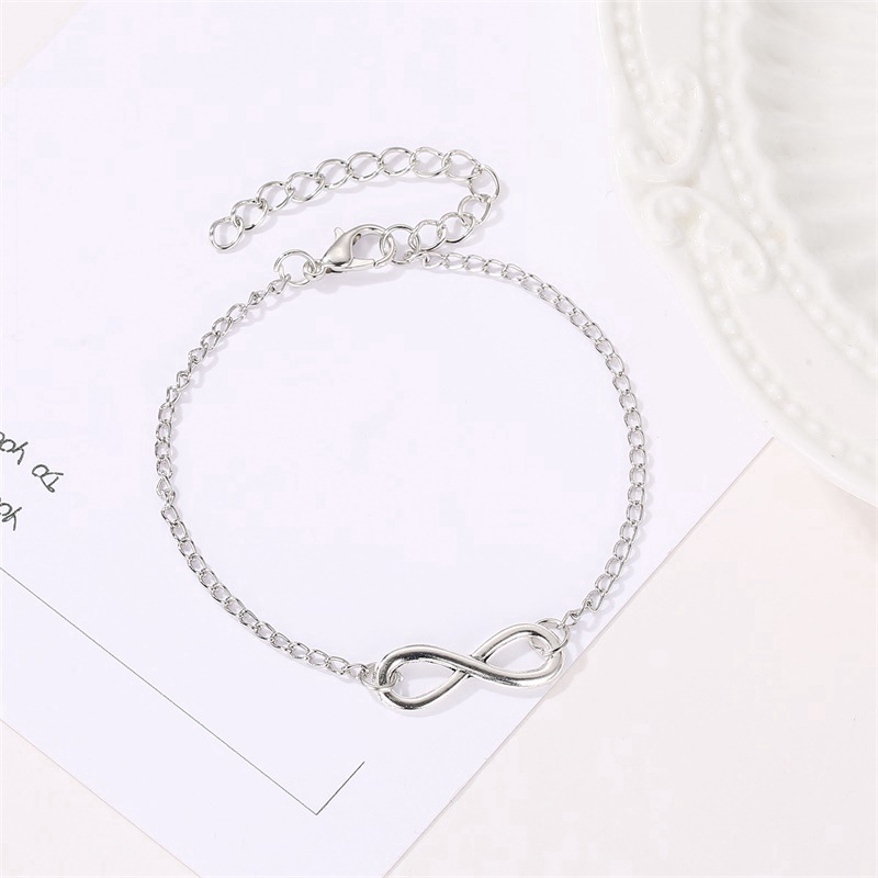 ✨ 【✅COD】 ✨Vòng Đeo Tay Hình Số 8 Phong Cách Âu Mỹ Cá Tính