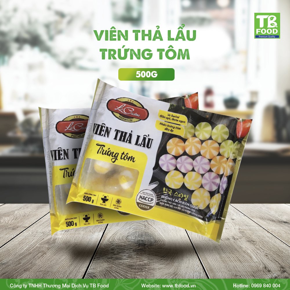 VIÊN THẢ LẨU TRỨNG TÔM 500gr / hộp