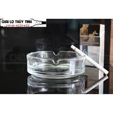 [Giá sỉ] Gạt tàn đựng thuốc lá thủy tinh trong suốt hình tròn YG-1017 dày dặn đẹp giá rẻ