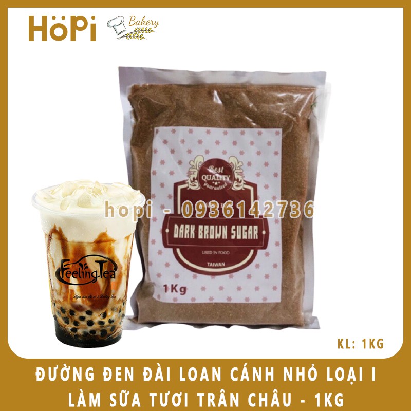 Đường Đen Đài Loan (1kg) Vị Thơm ĐẶC BIỆT Dùng Làm Sữa Tươi Trân Châu Đường Đen - Tặng Công Thức Nấu