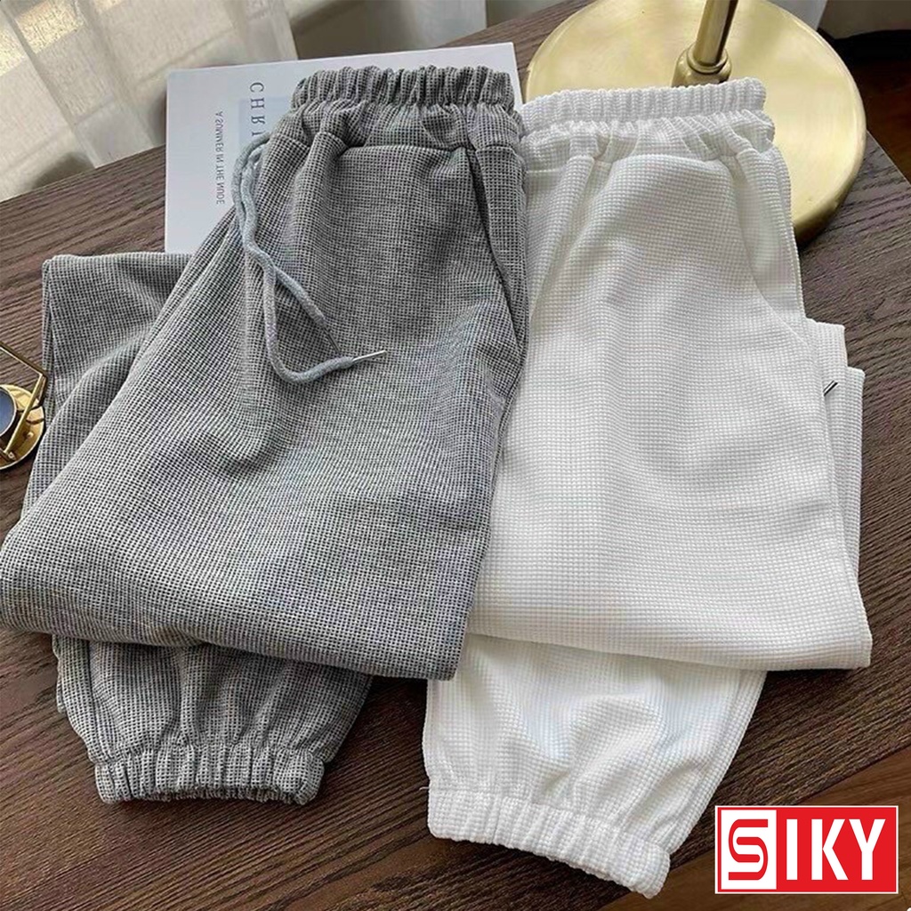 Quần jogger nữ chất nỉ tổ ong dáng rộng siêu xinh - SLIKY 010 | WebRaoVat - webraovat.net.vn