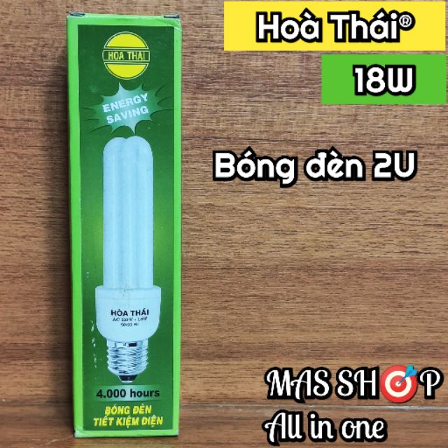 Bóng đèn 2u đuôi E27 xoắn &amp; gài Hoà Thái®