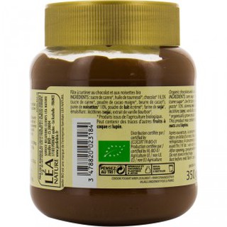 Bơ Socola hạt phỉ hữu cơ Jardin Bio 350g