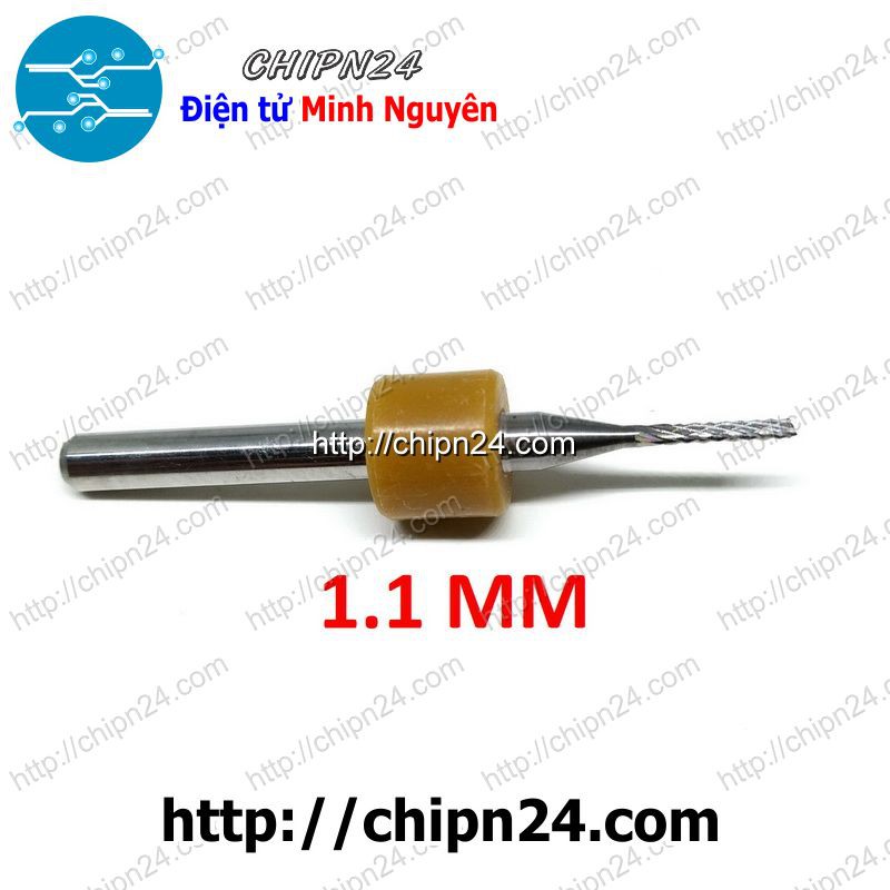 [1 CÂY] Mũi phay mạch in CNC 1.1mm