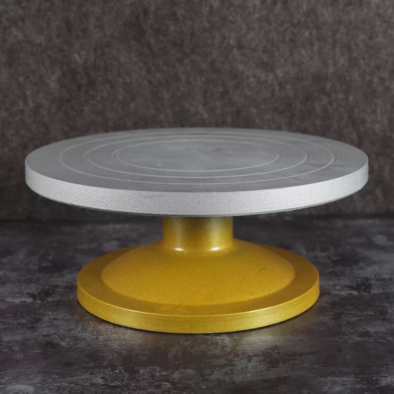 Bàn xoay nhựa đúc đế vàng