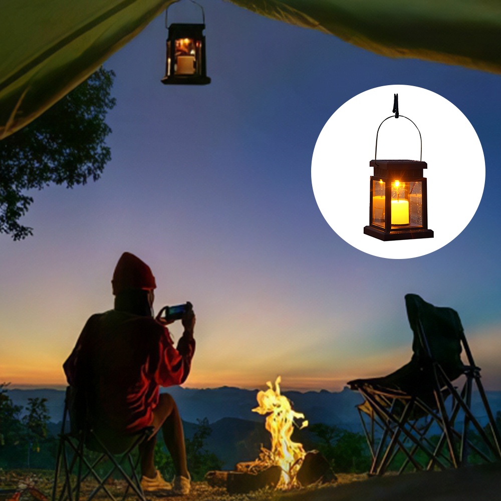 Đèn LED Năng Lượng Mặt Trời Chống Thấm Nước Hình Đèn Lồng Treo Trang Trí Sân Vườn/Vườn/Giáng Sinh