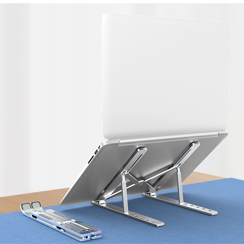 Giá Đỡ Laptop POERMAX GD01 Làm Từ Hợp Kim Nhôm Dễ Dàng Gấp Gọn Điều Chỉnh Độ Cao Có Chống Trượt Và Có Túi Đi Kèm