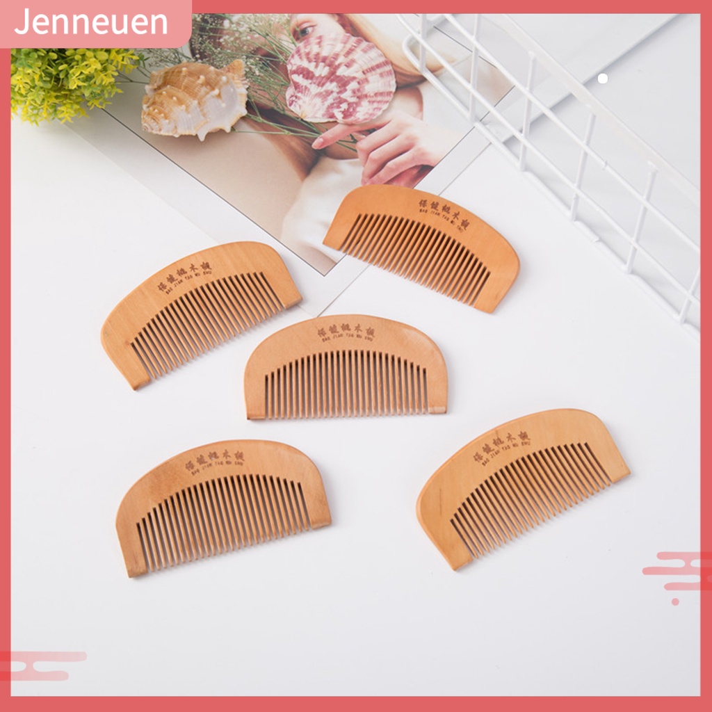 Lược Gỗ Đào Tự Nhiên Chống Tĩnh Điện Mát Xa Đầu Chăm Sóc Sức Khỏe