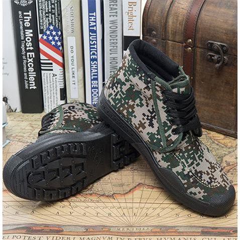 Giày Leo Núi Đi Rừng Đi Phượt, Giày Chiến Thuật Đế Cao Su Chống Trượt