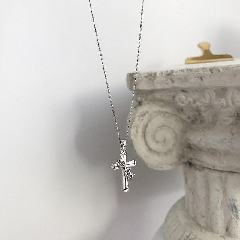 [Ảnh thật] Dây Chuyền Nam/ Nữ ERASHOP 077145 - Chữ Thập Kèm Nhẫn Cá Tính, Cool Ngầu, Rẻ Đẹp