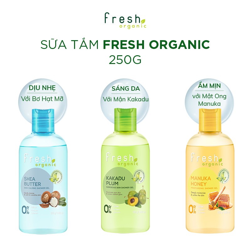 [HB GIFT] Sữa Tắm Fresh Organic 250g