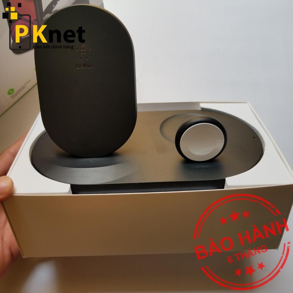 Đế sạc nhanh không dây BELKIN 3 trong 1 cho Iphone, Apple Watch, Airpod - Thương hiệu Mỹ