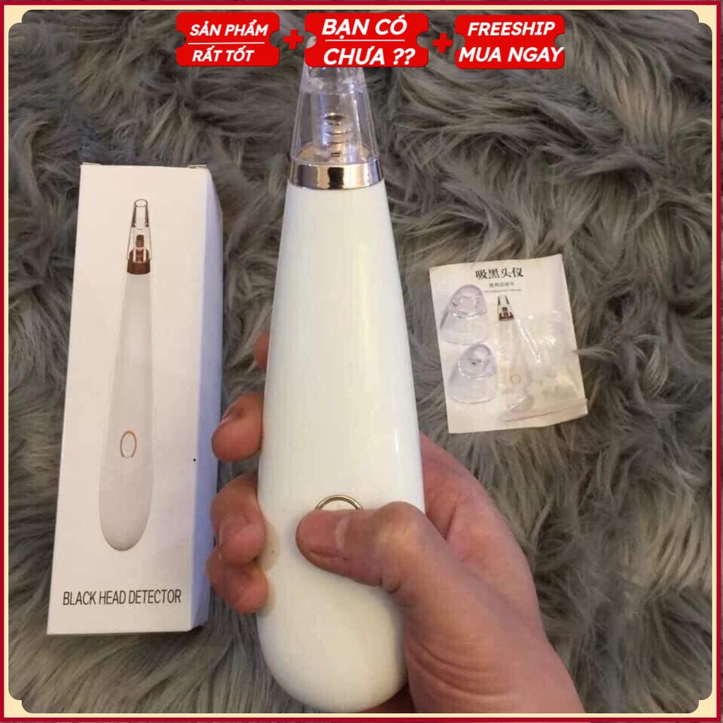 Máy hút mụn Black Head Detector hút sạch mụn cám đầu đen với 3 chế độ hàng hiệu cao cấp nhập khẩu chính hãng