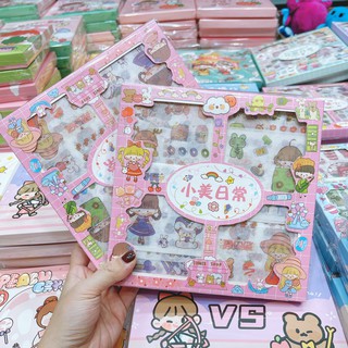 Tấm sticker hoạt hình phong cách dễ thương.MS015