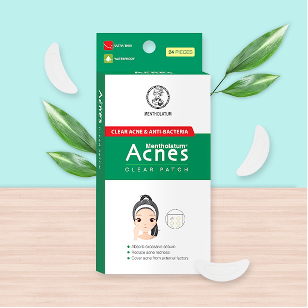 Miếng Dán Mụn Acnes Giúp Giảm Mụn Sưng, Kháng Khuẩn 24 Miếng Clear Patch