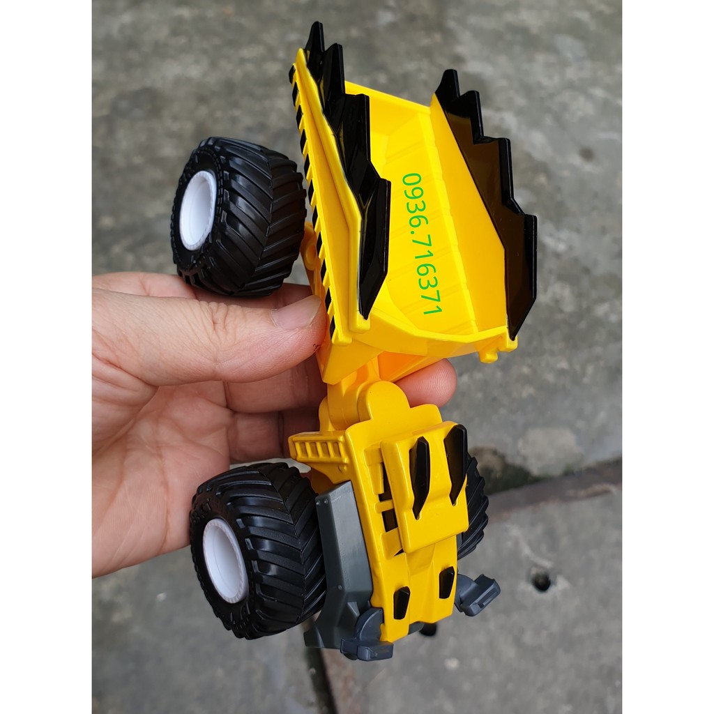 Mô hình xe Monter Jam Công Trình xe ben màu vàng cho bé hàng Spin Master Canada