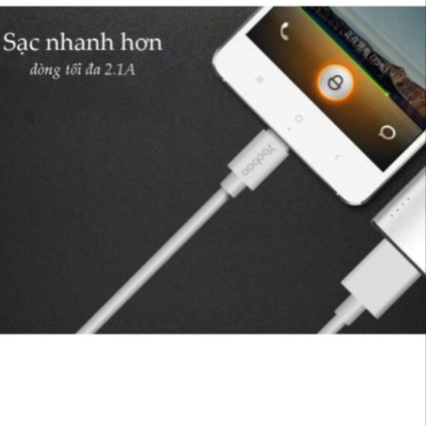 Cáp sạc nhanh Yoobao dài 1m vỏ nhựa TPE
