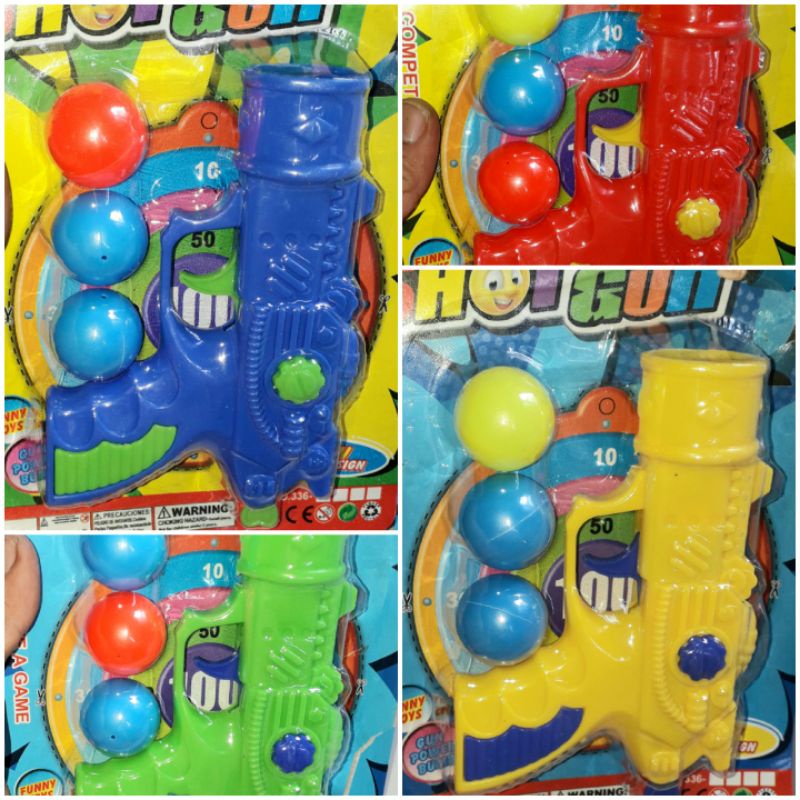Một cái mô hình Súng_Bắn banh bằng nhựa an toàn cho bé