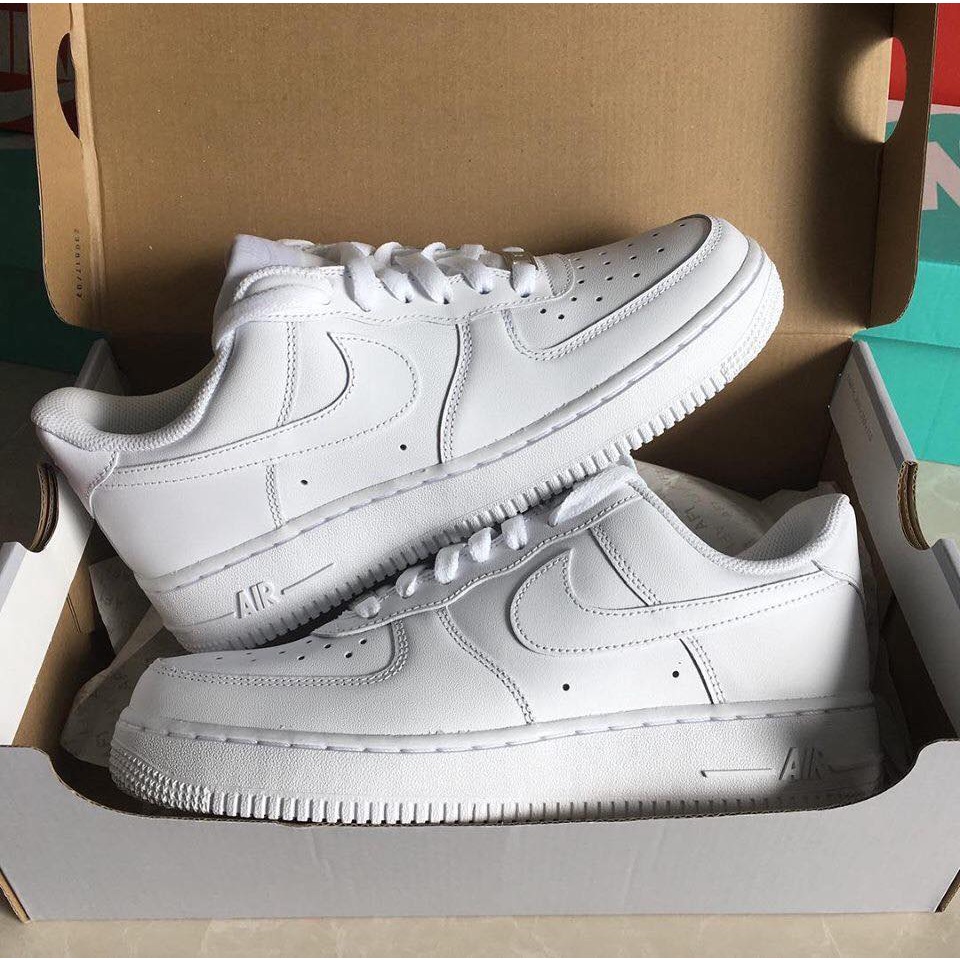 Giày AF1 Trắng Full , Giày Thể Thao Air Force 1 Nam Nữ Full Box Bill