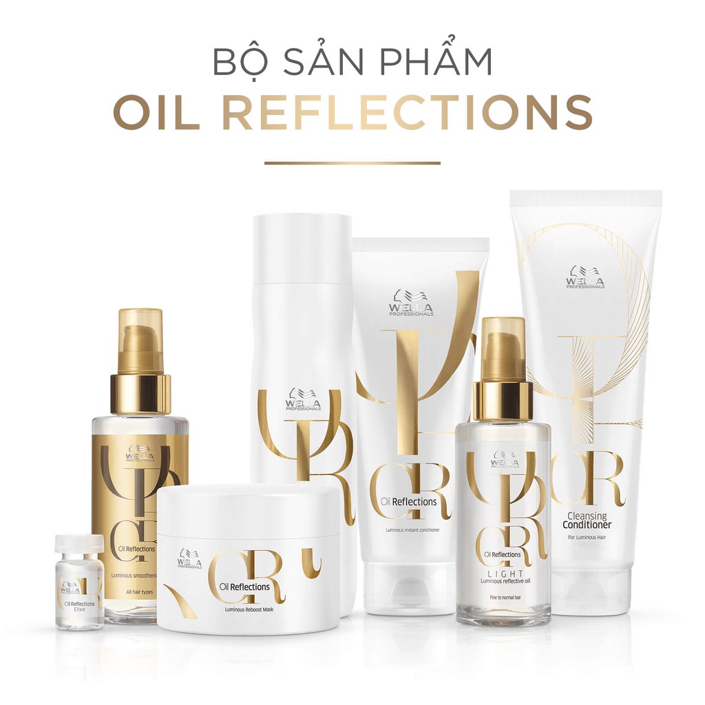Combo Dầu Gội Xả Và Hấp Tóc Wella Oil Dưỡng Tóc Suôn Mượt, Phục Hồi Độ Ẩm Sâu