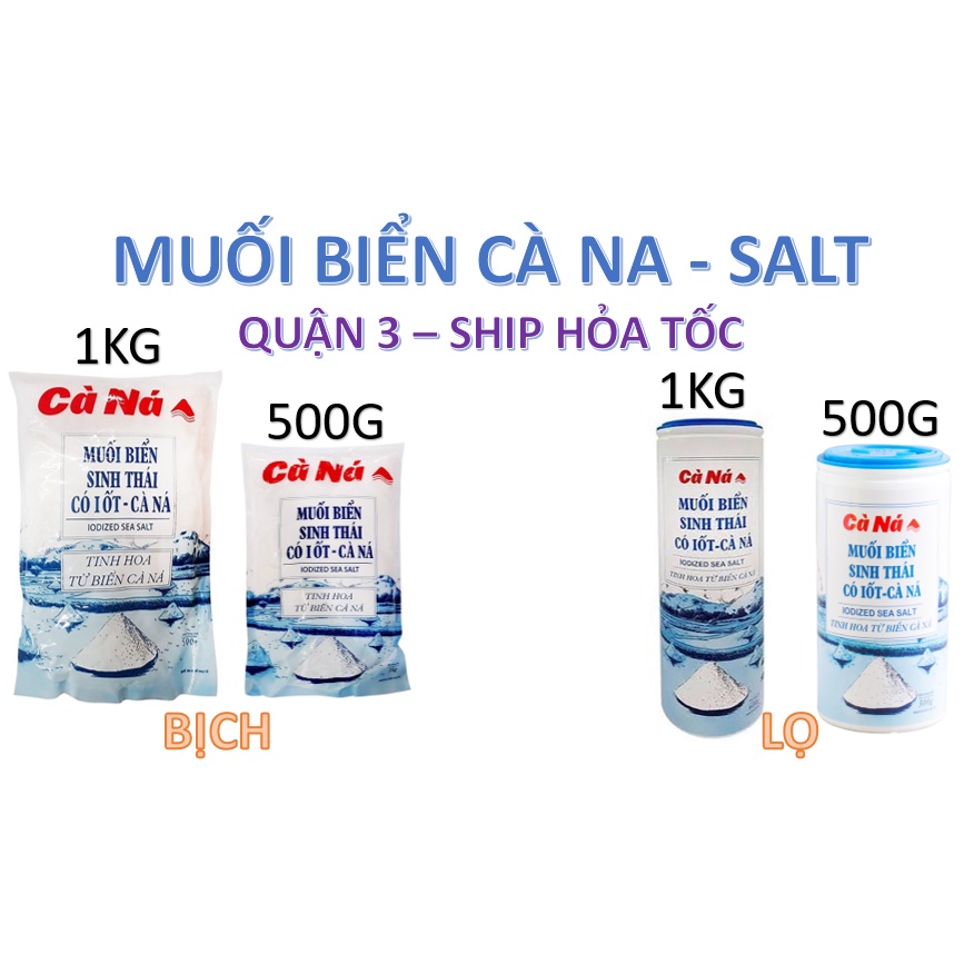 [Q.3] QUẬN 3 [HỎA TỐC] [DEAL SỐC] [RẺ NHẤT SHOPEE] MUỐI BIỂN CÀ NA CANA CO.OP COOP TÚI BỊCH HỘP LỌ