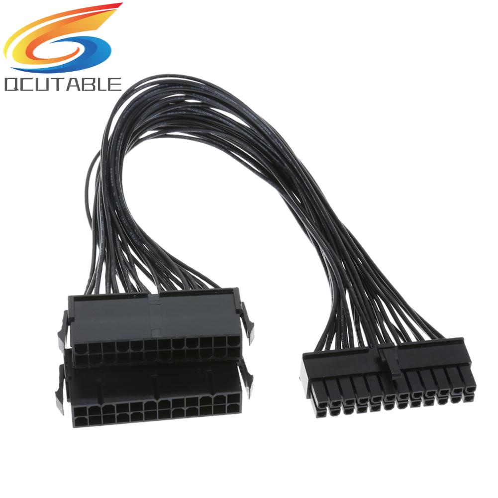 Dây Cáp Nối Nguồn 24Pin ATX Dual PSU Dành Cho PC Mining