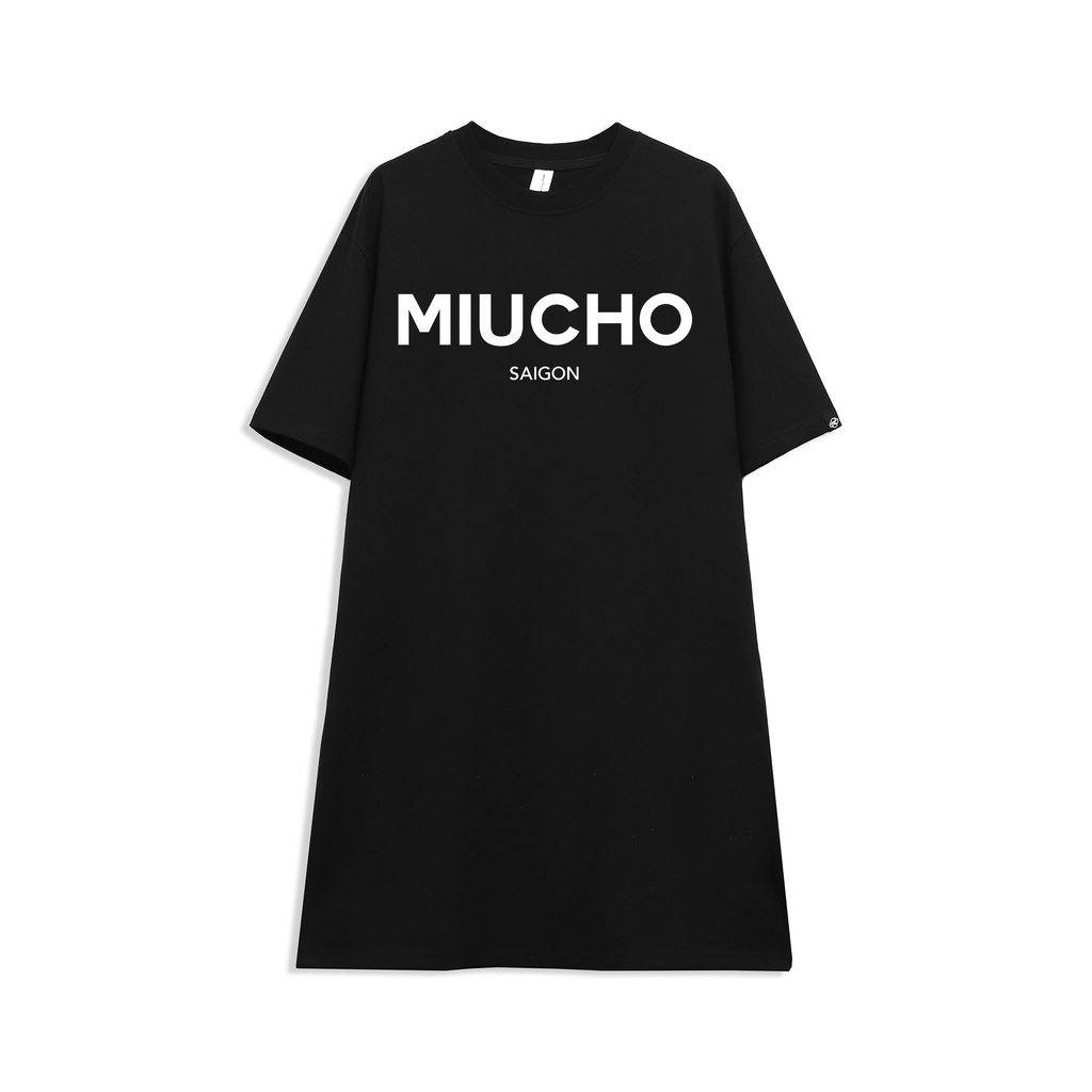 Đầm suông dài tay lỡ vintage nữ cổ tròn chất cotton bigsize DT027 Miucho in brand name