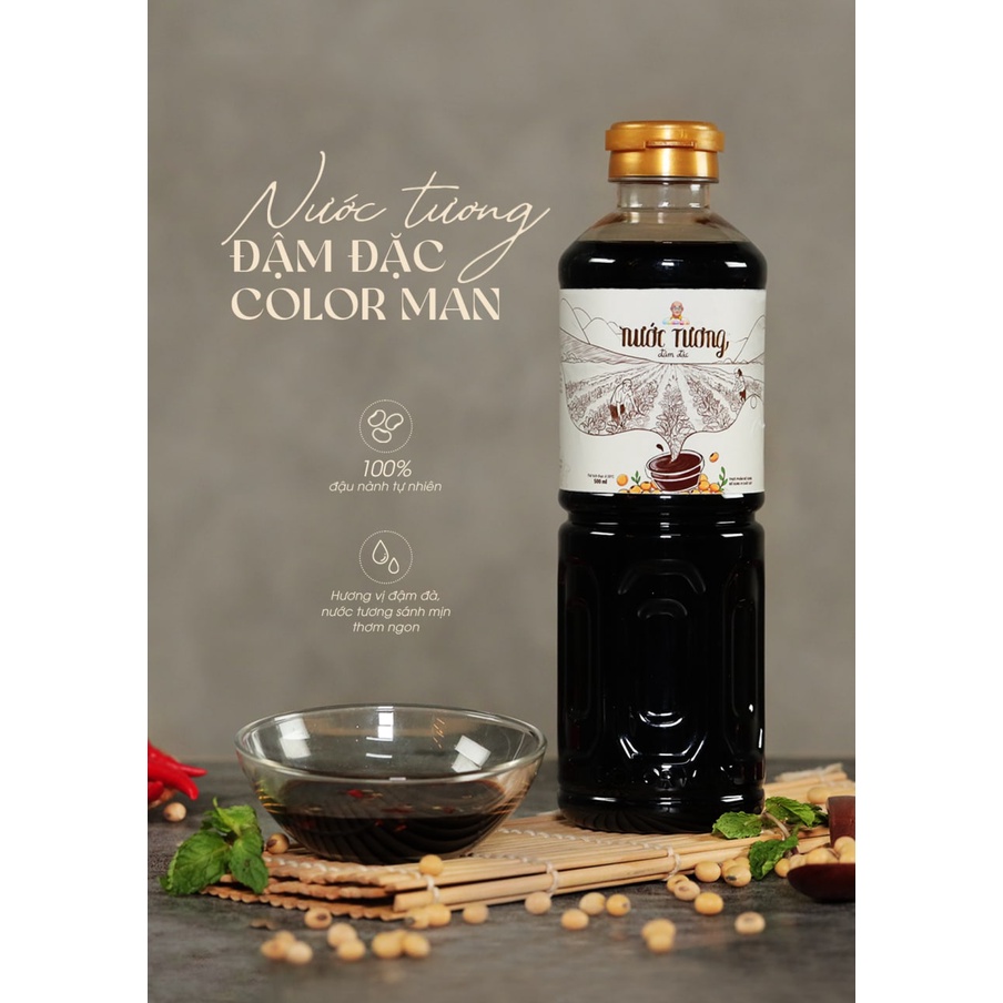 [DATE 14/09/23]Nước Tương Đậm Đặc COLOR MAN Chai 500ml
