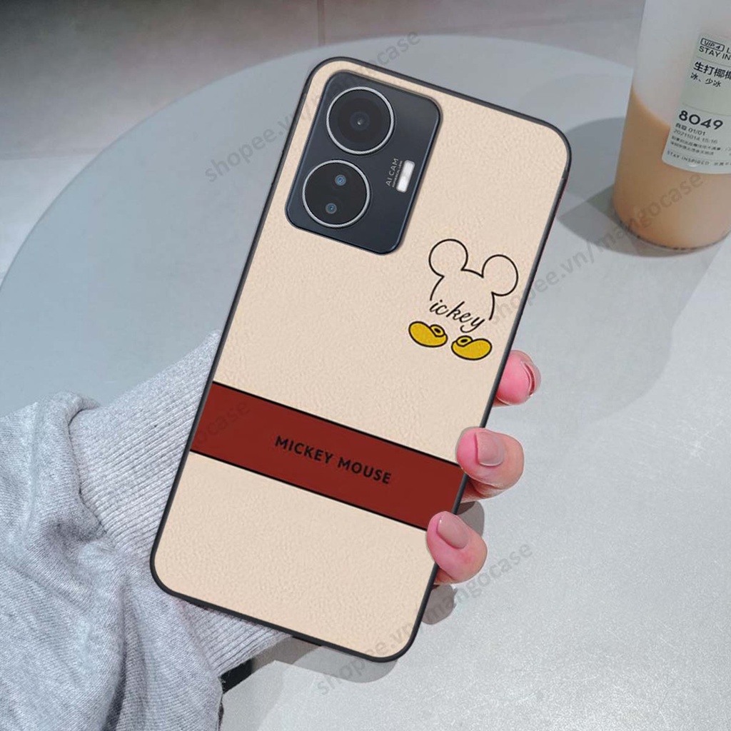 Ốp lưng Vivo Y55 2022 in hình happy nice, bé gấu đáng yêu