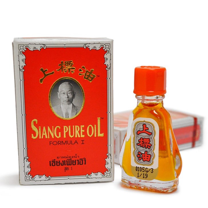 (3ml) Dầu Thái Gió Đỏ Siang Pure Oil Thái Lan Chuẩn Auth