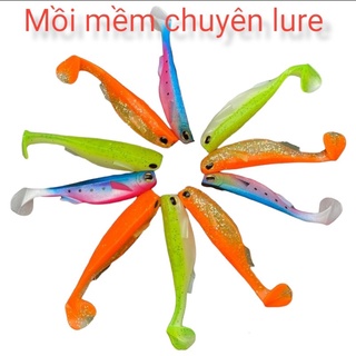 Mồi câu cá, Mồi cá mềm [7cm/6g] câu lửng, chất liệu silicon dẻo, chuyên câu lure cá lóc, cá rô phi, cá chẽm siêu nhạy