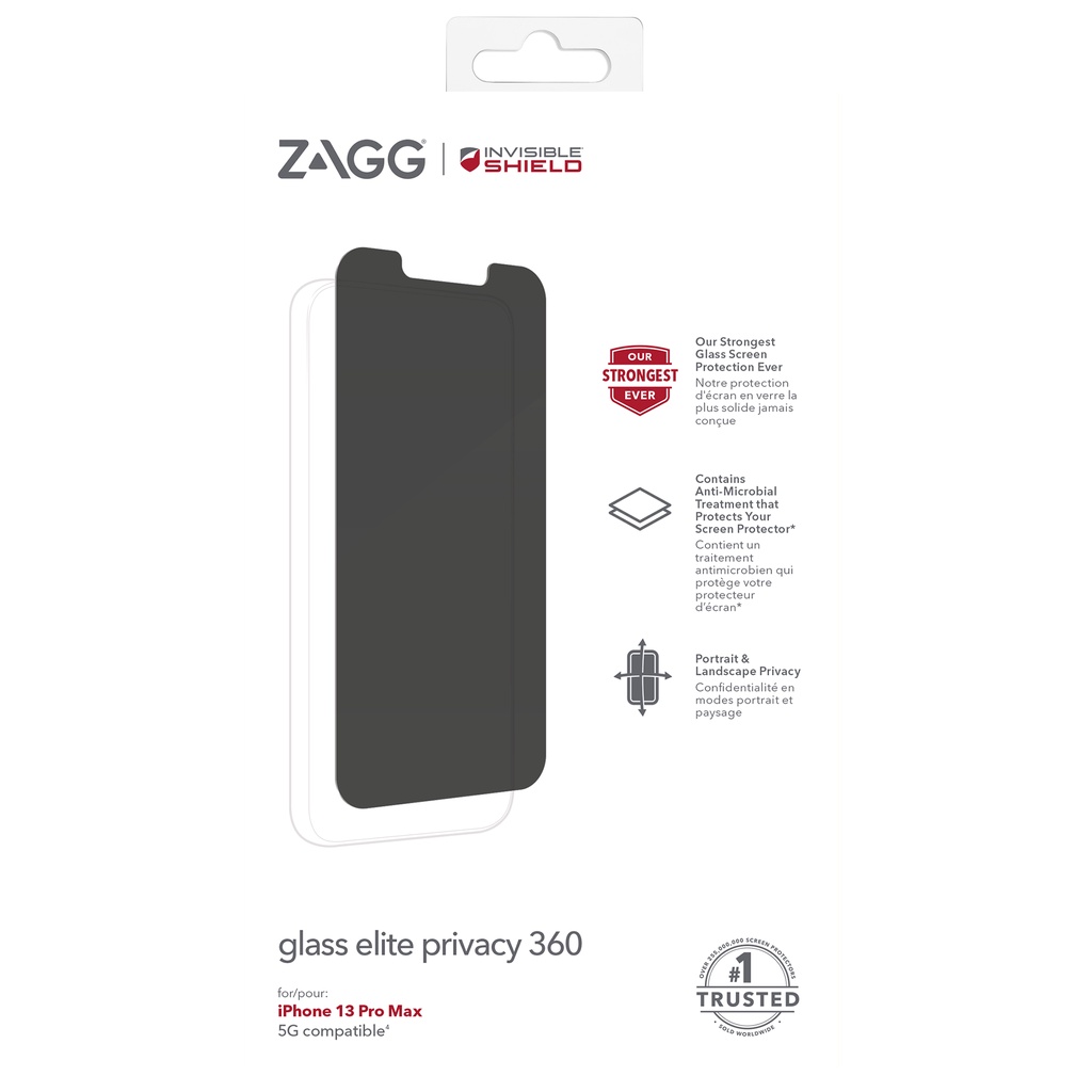 Miếng dán màn hình InvisibleShield Glass Elite Privacy 360 iPhone 13 series